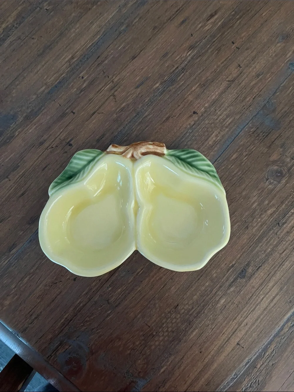 Vintage Belmar California Pottery USA Pear Shaped Divided Serving DIY